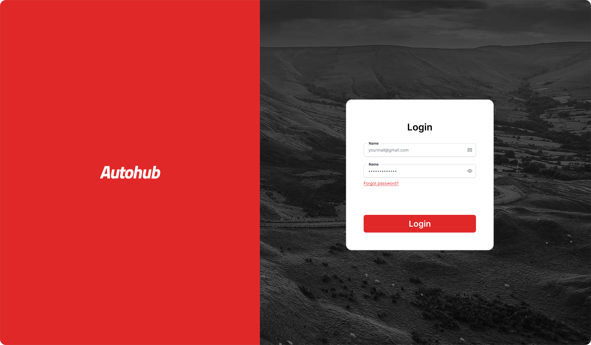 Autohub — ukázka projektu
